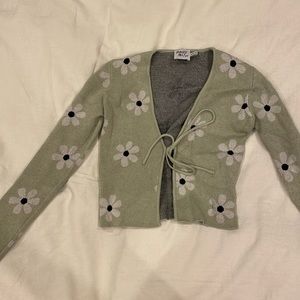 Princess Polly Green Floral Top